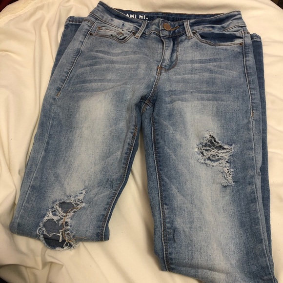 UP Miami Style Distressed Jeans - Picture 2 of 4